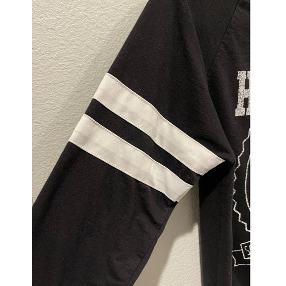 HARRY POTTER Hogwarts Long Sleeve Black Crewneck Sweater - Picture 3 of 4